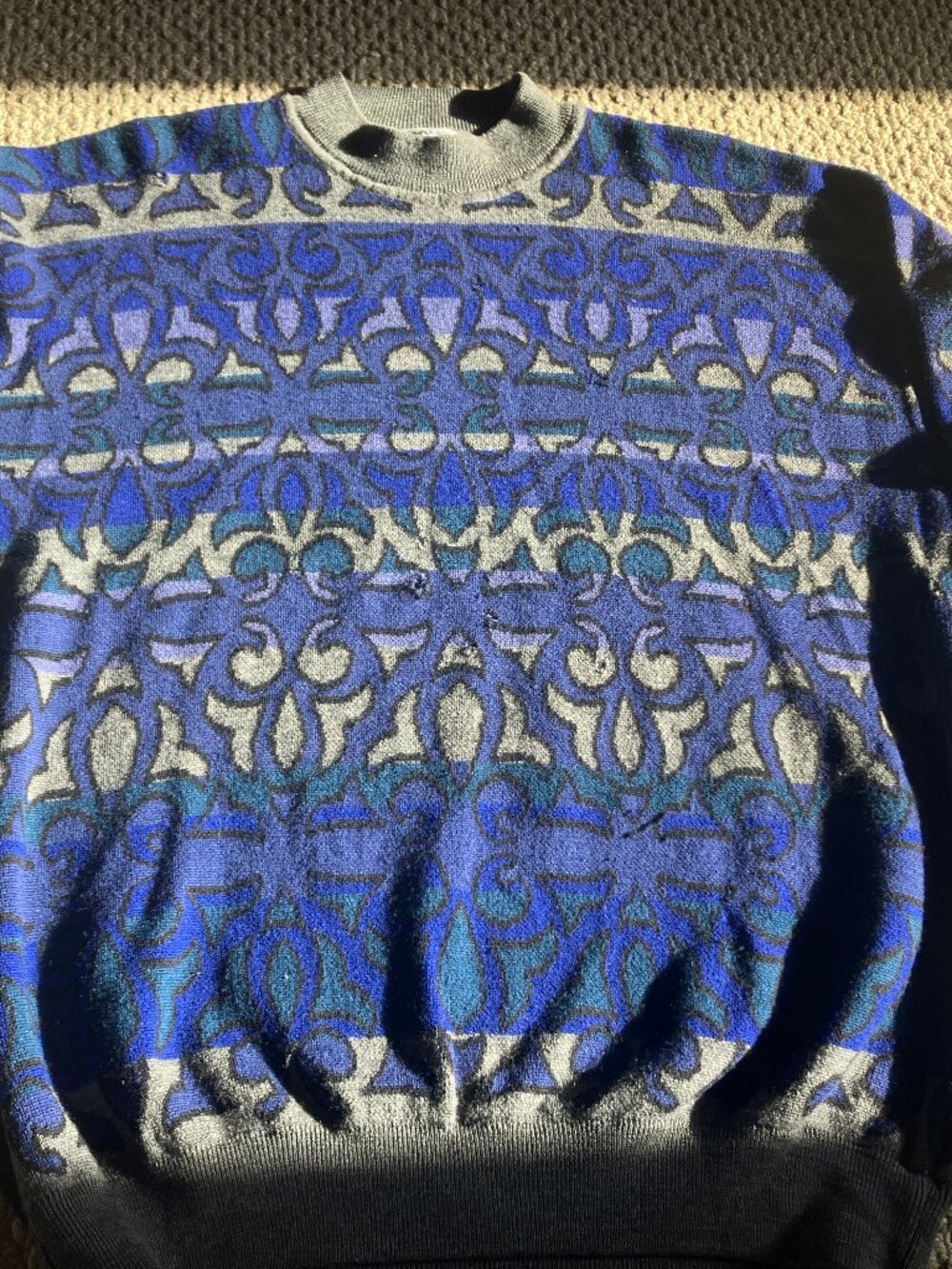 Rare BALLY Men's Sweater READ 100% Wool XL